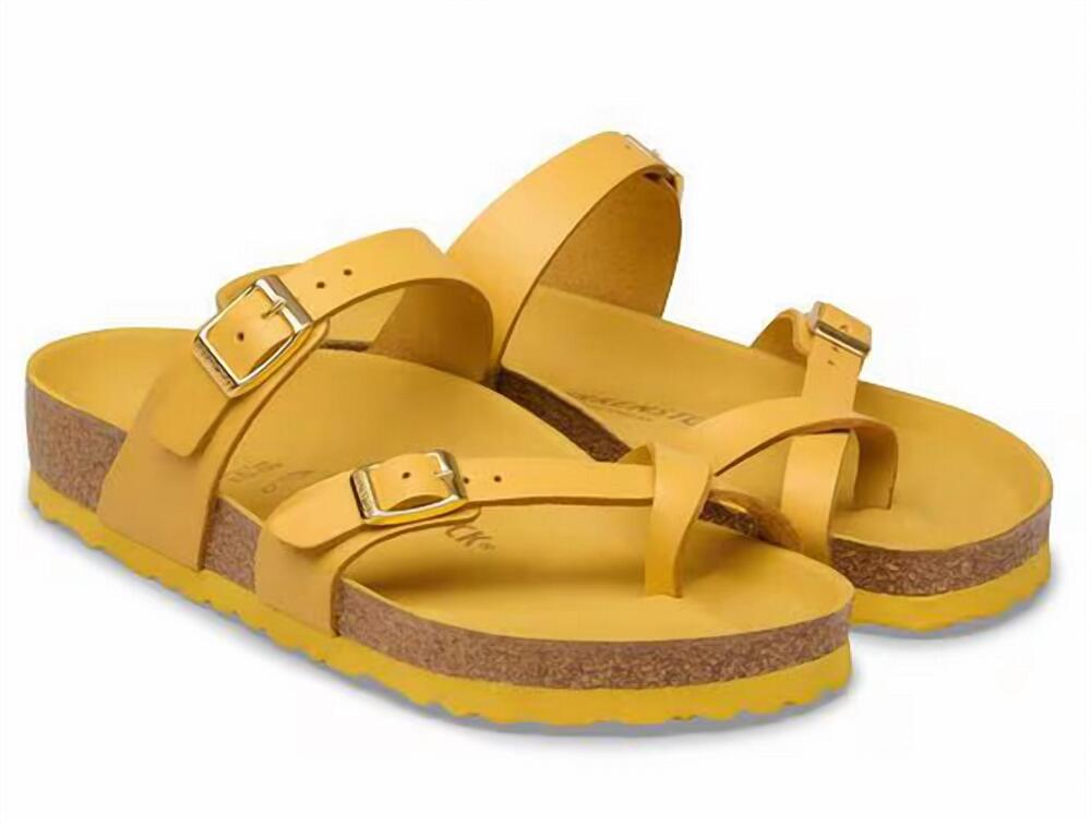 NEW BIRKENSTOCK women's mayari thong sandal in amalfi ochre